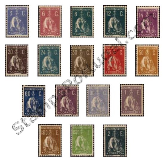 Selos - Afinsa nr 235/251 - Scott nr 219-290 (1920/22 set)