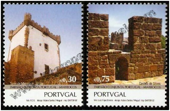 Selos - Afinsa nr 3632/33 (Portugal-Marrocos 2007) - Click Image to Close