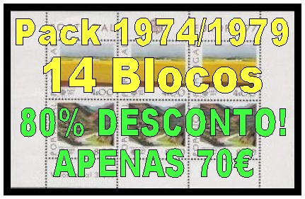 Pack 14 Blocos Portugal 1975/1979 - 80% DESCONTO