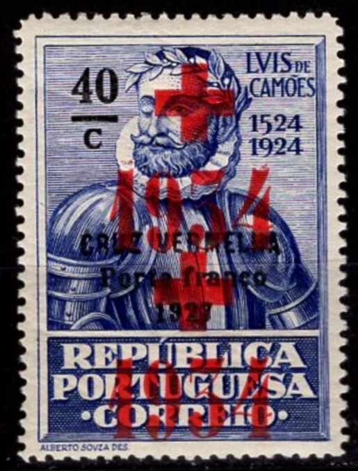 Erro Afinsa nr CV47 / Error Red Cross Stamp