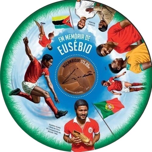 Selos Futebol - Eusébio - Bloco de Moçambique