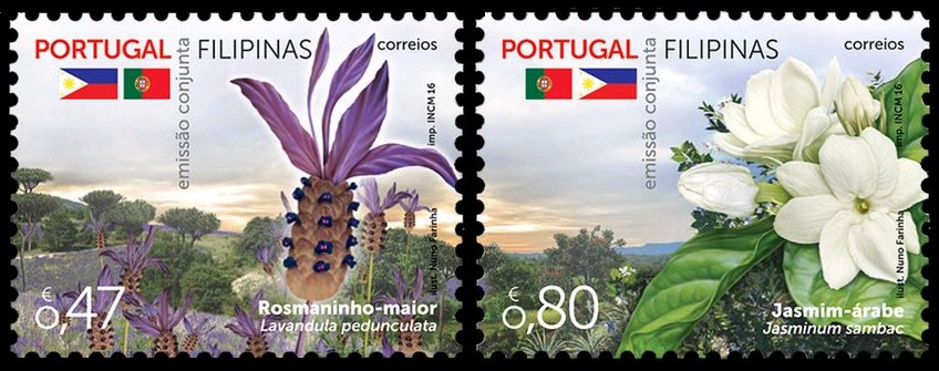 Selos - Afinsa nr 4773/74 (Portugal-Filipinas 2016)