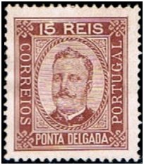 Selos - Ponta Delgada Afinsa nr 3 - P. Delgada Scott nr 3