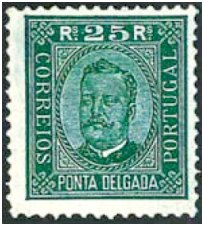 Selos - Ponta Delgada Afinsa nr 5 - P. Delgada Scott nr 5