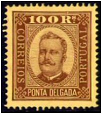 Selos - Ponta Delgada Afinsa nr 9 - P. Delgada Scott nr 9