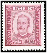 Selos - Ponta Delgada Afinsa nr 10 - P. Delgada Scott nr 10