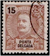 Selos - Ponta Delgada Afinsa nr 16 - P. Delgada Scott nr 16