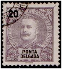 Selos - Ponta Delgada Afinsa nr 17 - P. Delgada Scott nr 18