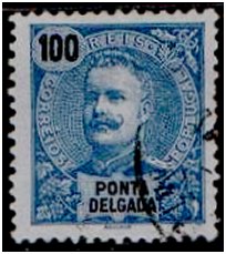 Selos - Ponta Delgada Afinsa nr 22 - P. Delgada Scott nr 27