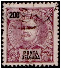 Selos - Ponta Delgada Afinsa nr 24 - P. Delgada Scott nr 32