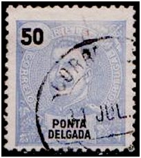 Selos - Ponta Delgada Afinsa nr 29 - P. Delgada Scott nr 22