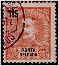 Selos - Ponta Delgada Afinsa nr 32 - P. Delgada Scott nr 28