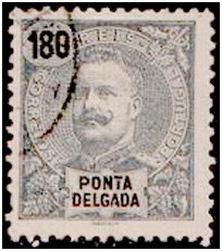 Selos - Ponta Delgada Afinsa nr 34 - P. Delgada Scott nr 31