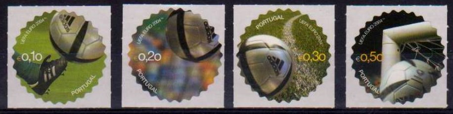 Selos - Afinsa nr 3075/3078 - Euro 2004 Bola Oficial