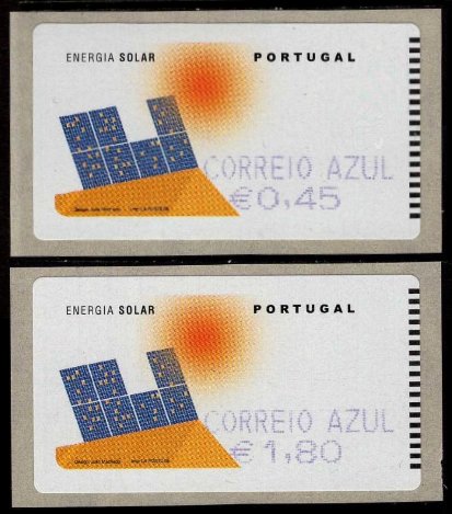 Selos - Afinsa Etiqueta nr 35 (2006 - Energia) CORREIO AZUL