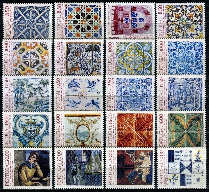 Selos - Pack Azulejos Portugueses (20 selos)