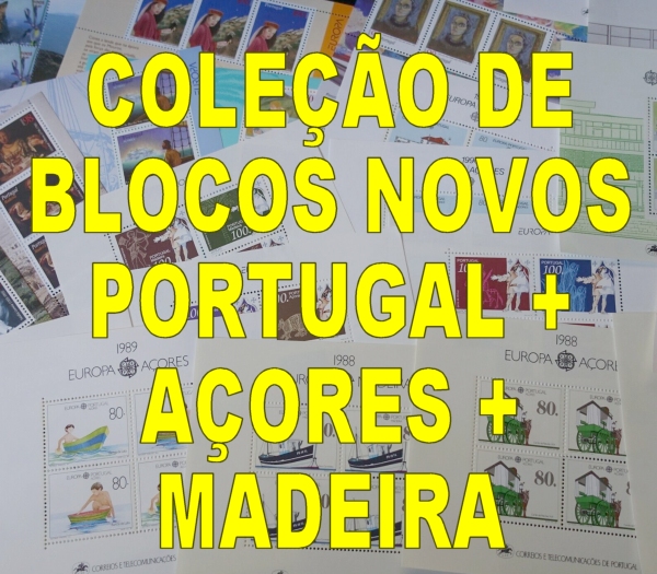 Coleção blocos novos do nº 16 ao 328 (1980/2005)