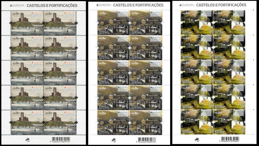 Pack Mini Folhas 87+88+89 2017 Europa - Mini Sheets 2017