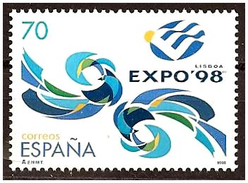 Selos - Expo 98 - Selo de Espanha