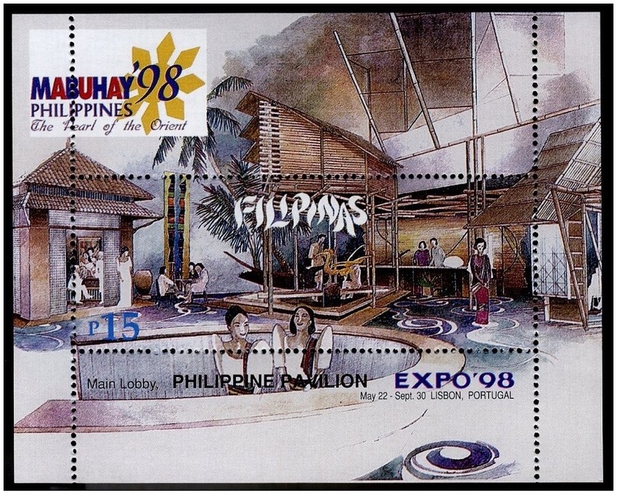 Selos - Expo 98 - Bloco das Filipinas