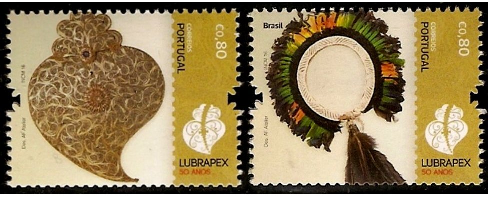 Selos - Afinsa nr 4673/74 (Portugal-Brasil-Guine Bissau 2016)