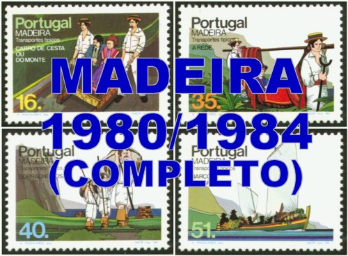 Selos - Madeira 1980/84 completo (sem blocos)