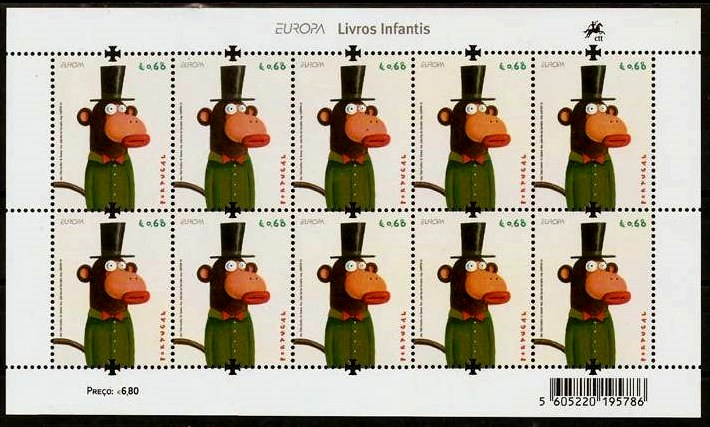 Mini Folha nº 58 2010 Europa Portugal - Mini Sheet 2010 - Click Image to Close