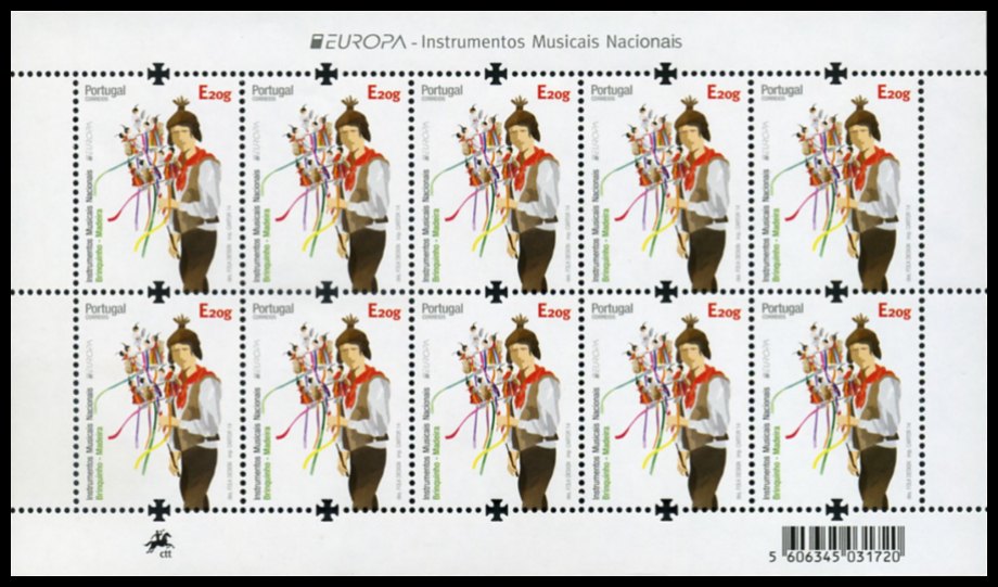 Mini Folha 77 2014 Europa Madeira - Mini Sheet 2014