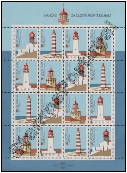 Mini Folha nº 6 1987 Faróis Portugueses - Mini Sheet 1987