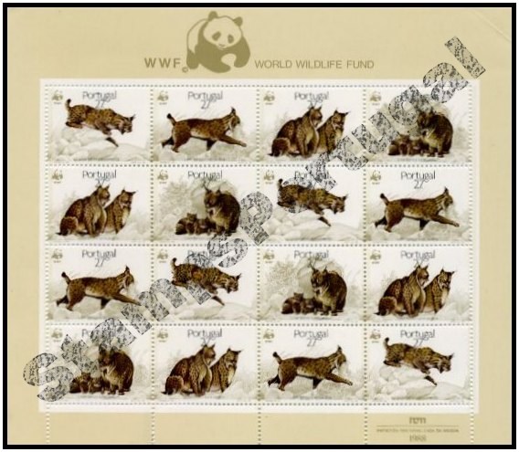 Mini Folha nº 7 1988 WWF Lince Ibérico - Mini Sheet 1988