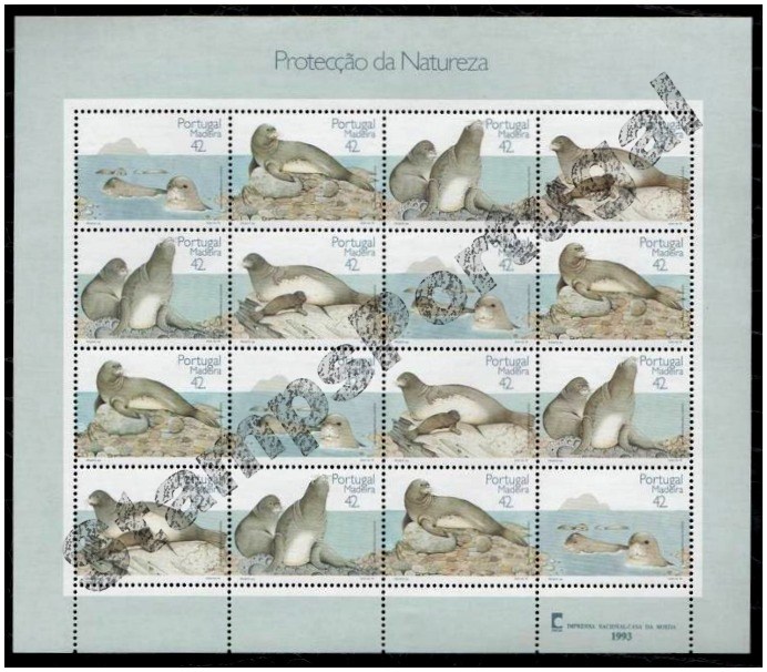 Mini Folha nº 11 1993 Madeira Prot. Natureza - Mini Sheet 1993