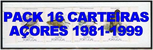 Selos - Pack completo - 16 carteiras dos Açores