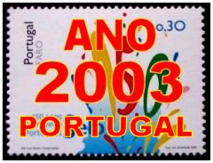 Ano 2003 Portugal (sem blocos) - Year 2003 Portugal (no blocks)